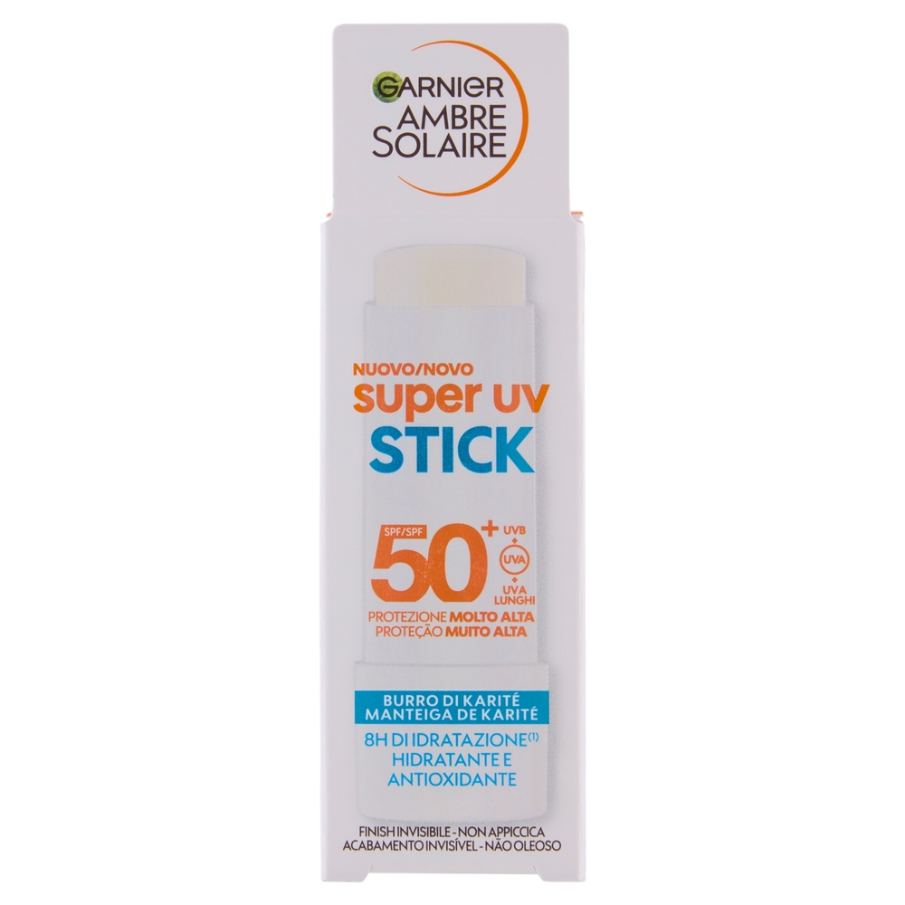 Garnier Ambre Solaire Super UV Stick SPF 50? Burro di Karitè 9 ml